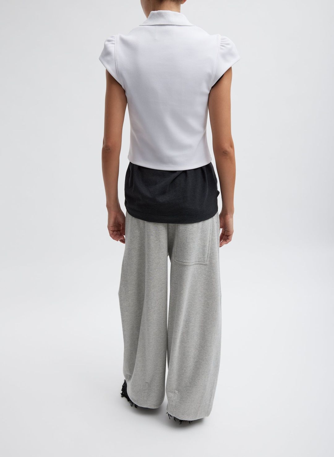 Luxe Pique Shrunken Polo Shirt #4