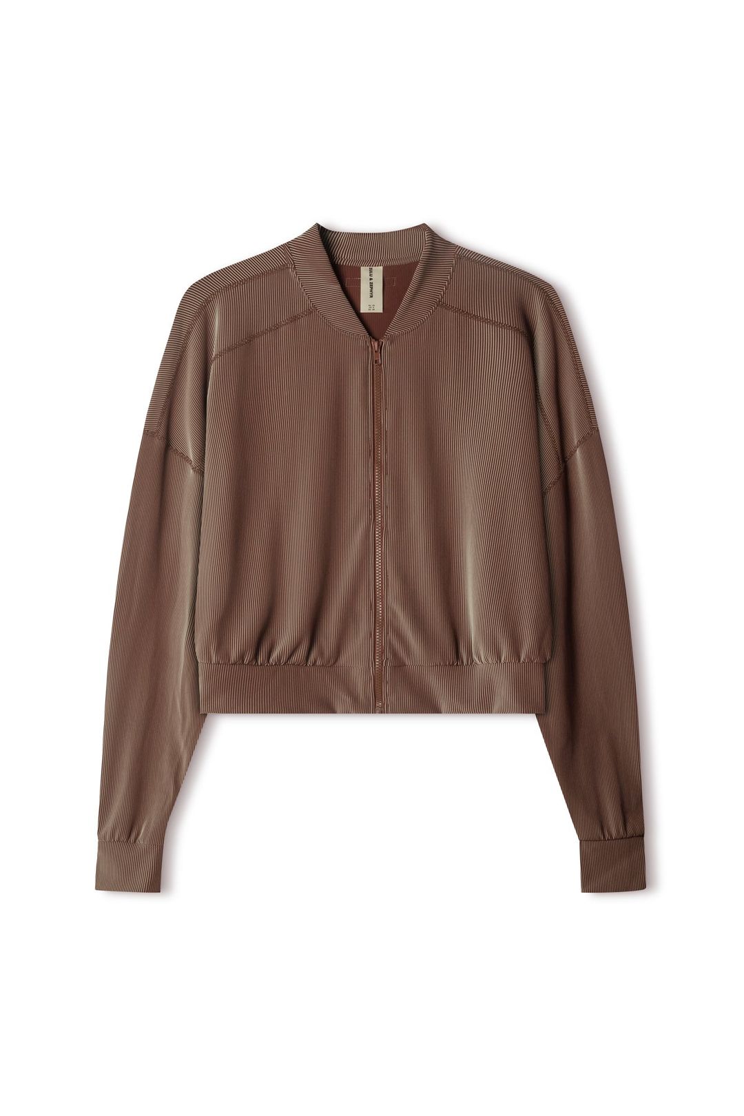 Stripe Rib Jacket - Chocolate #3