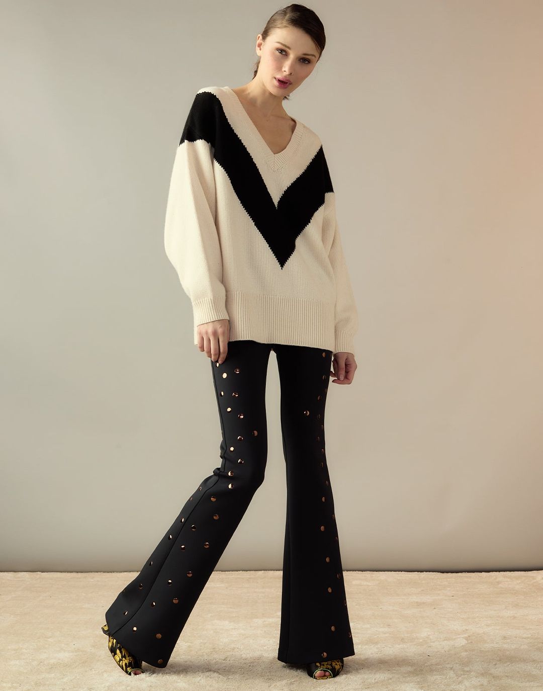 Studded Bonded Pants