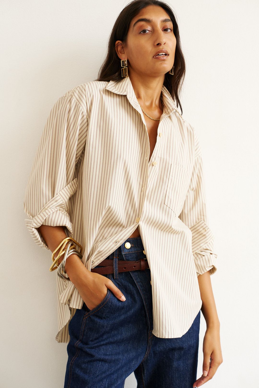 The Weekend Shirt in Chianti Stripe #3