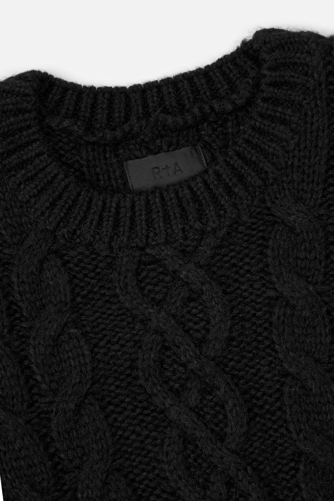ETHAN SWEATER | BLACK CABLE KNIT #8