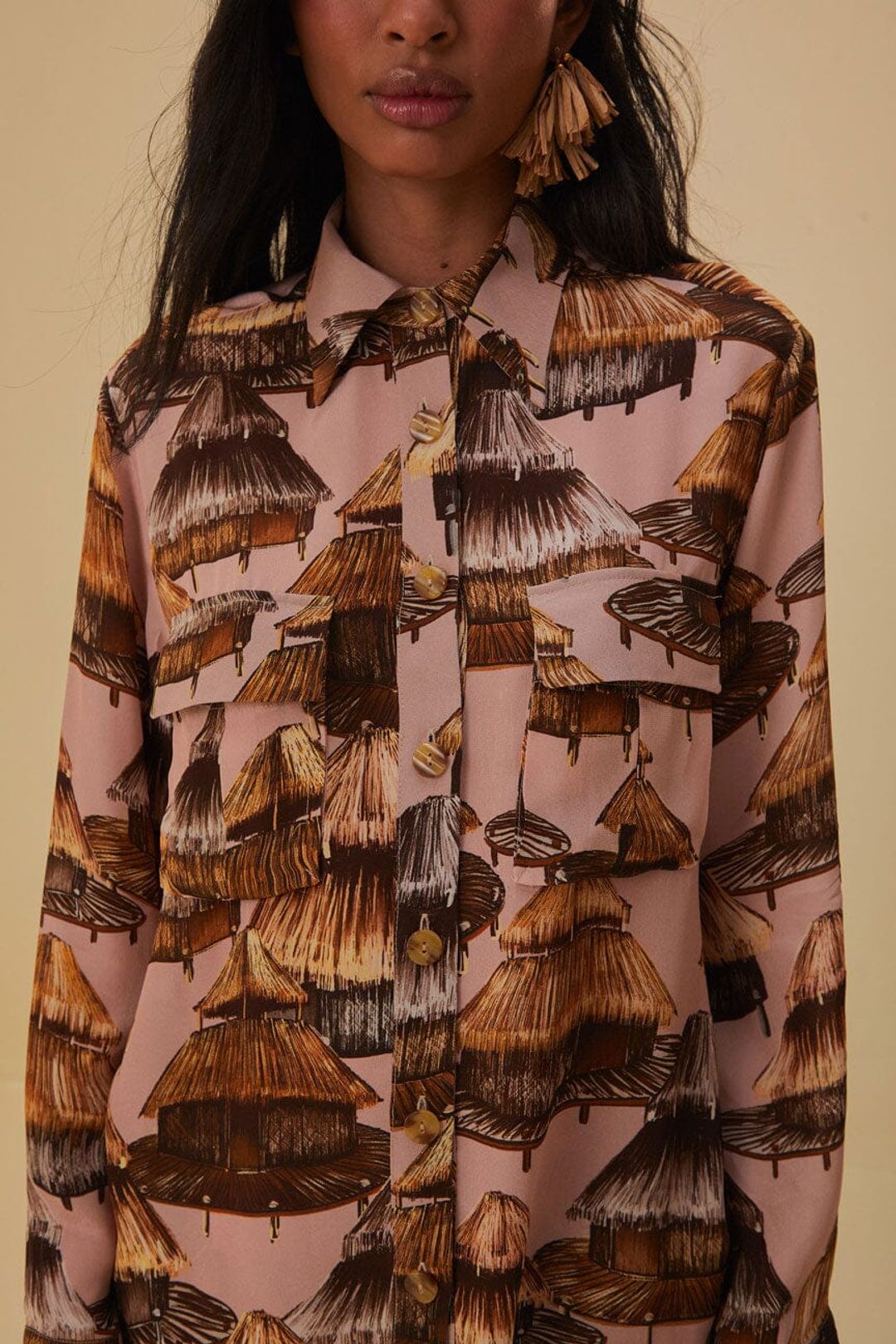Shuhu Beige Cargo Shirt #3