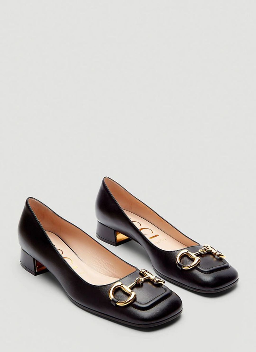 Horsebit Ballet Flats In Black
