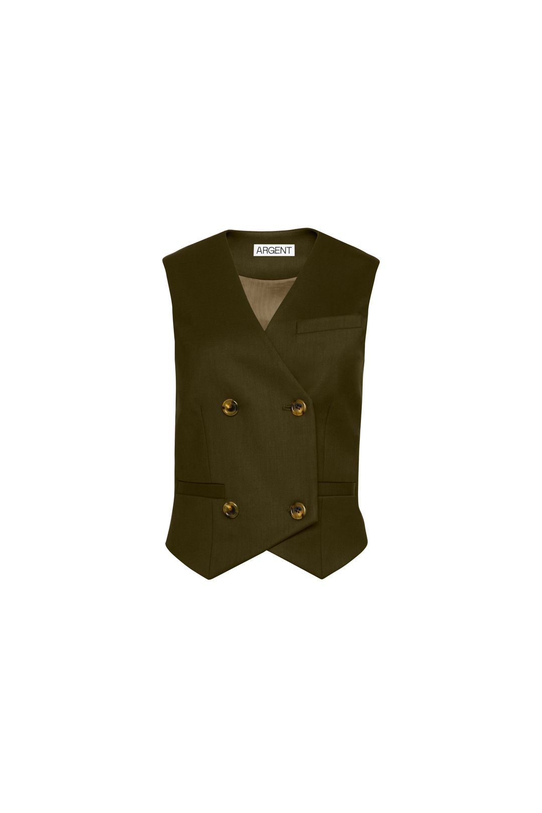 Double-Breasted Waistcoat in Seasonless Wool | Basil #6