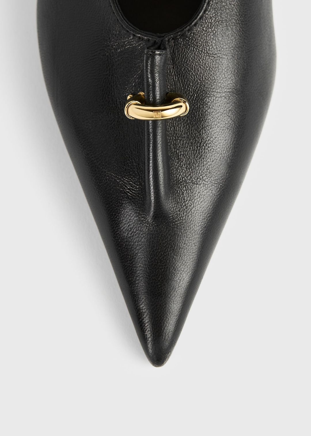 Pierced nappa pumps black #7