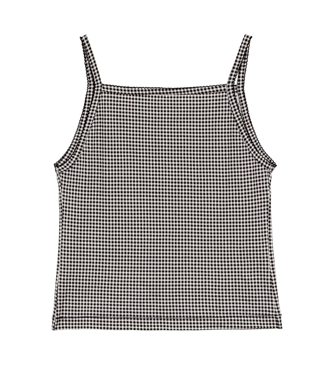 HMD -- ANGIE TANK -- NOIR LA MADDALENA GINGHAM #4