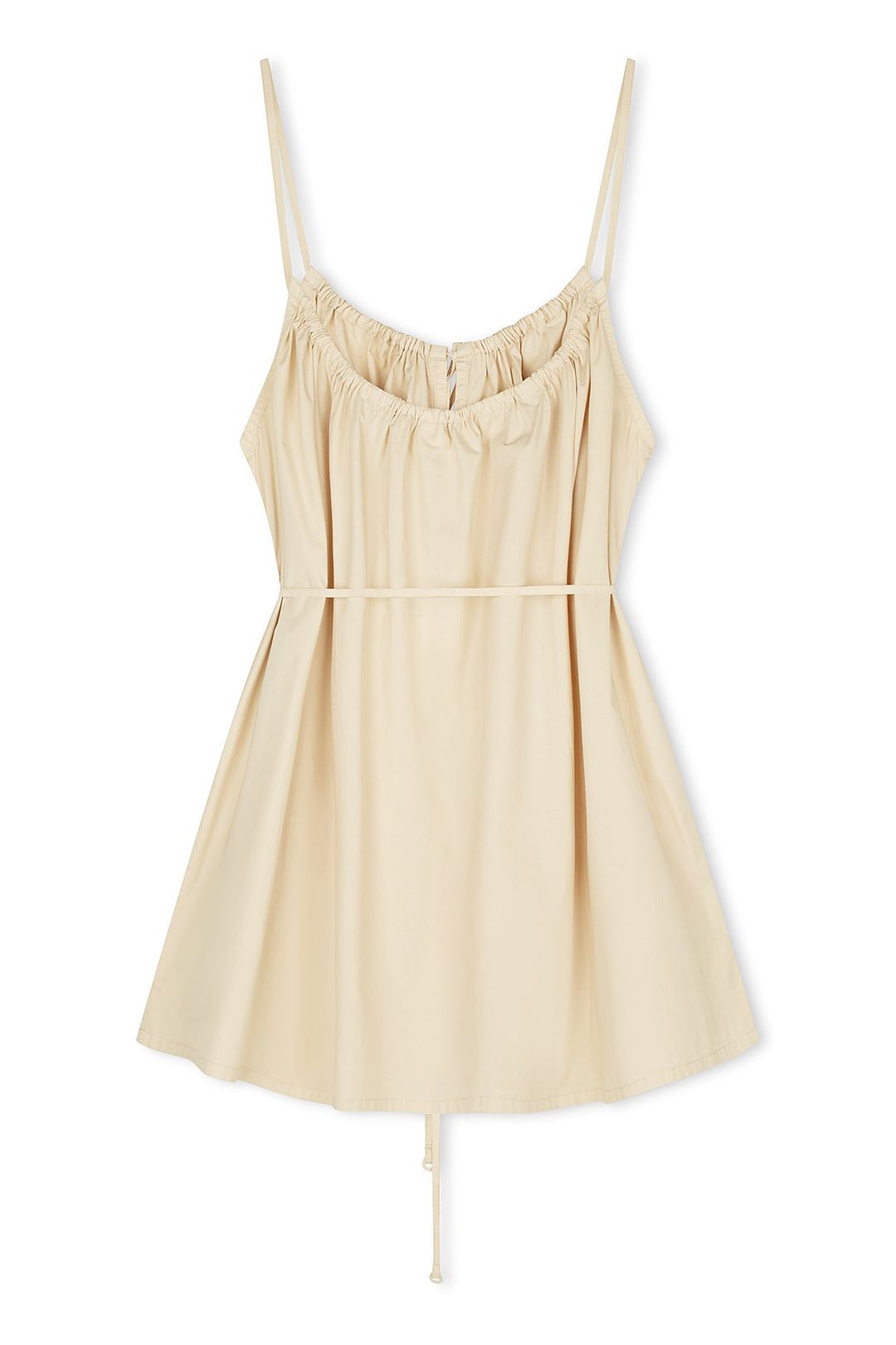 Cotton Poplin Dress - Husk