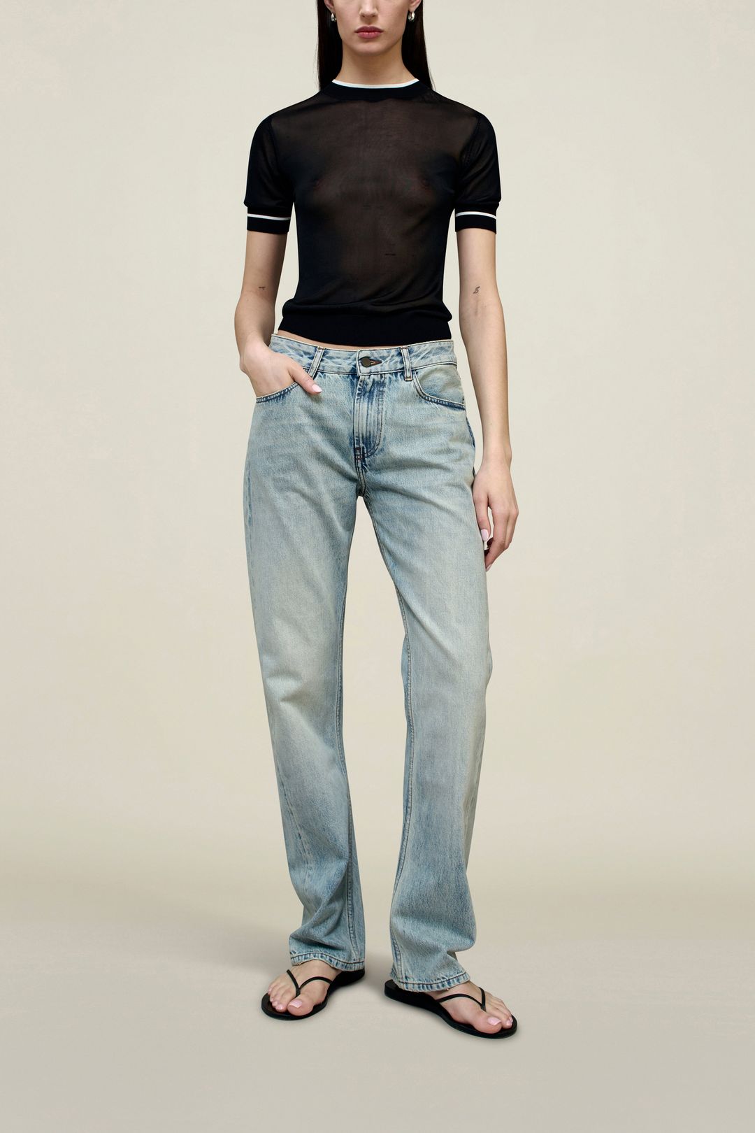 Adina Low-Rise Jean in Cotton Denim #6