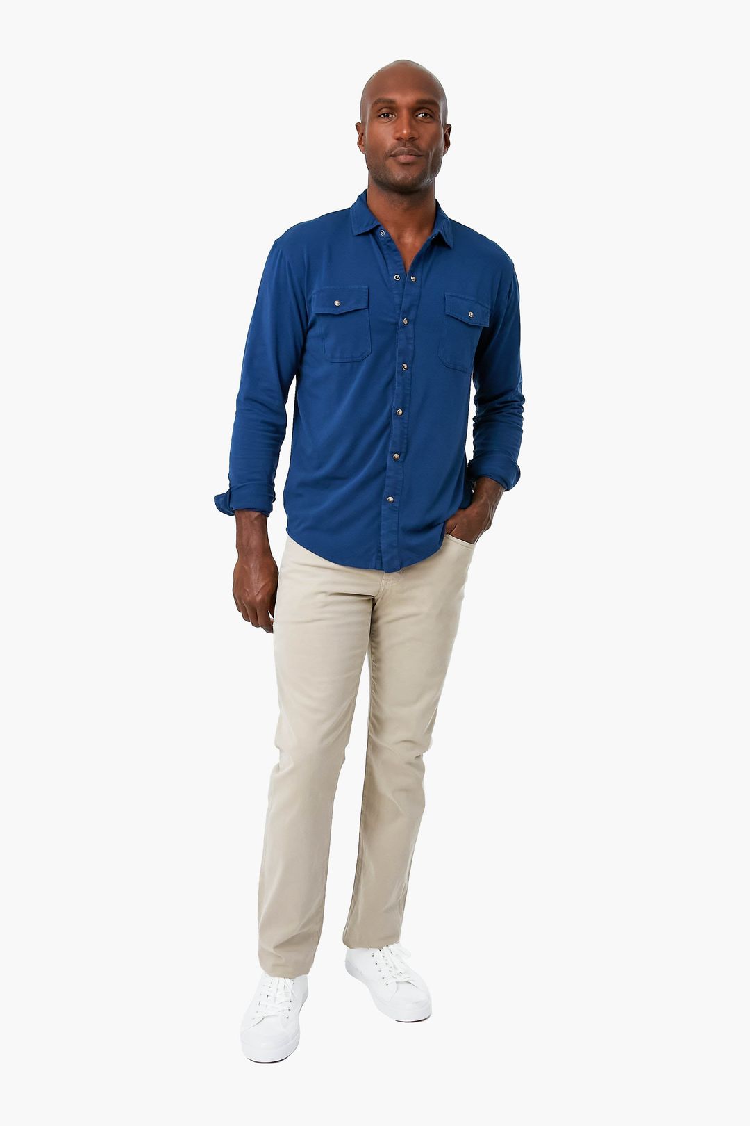 Atlantic Blue Lava Wash Jersey Shirt