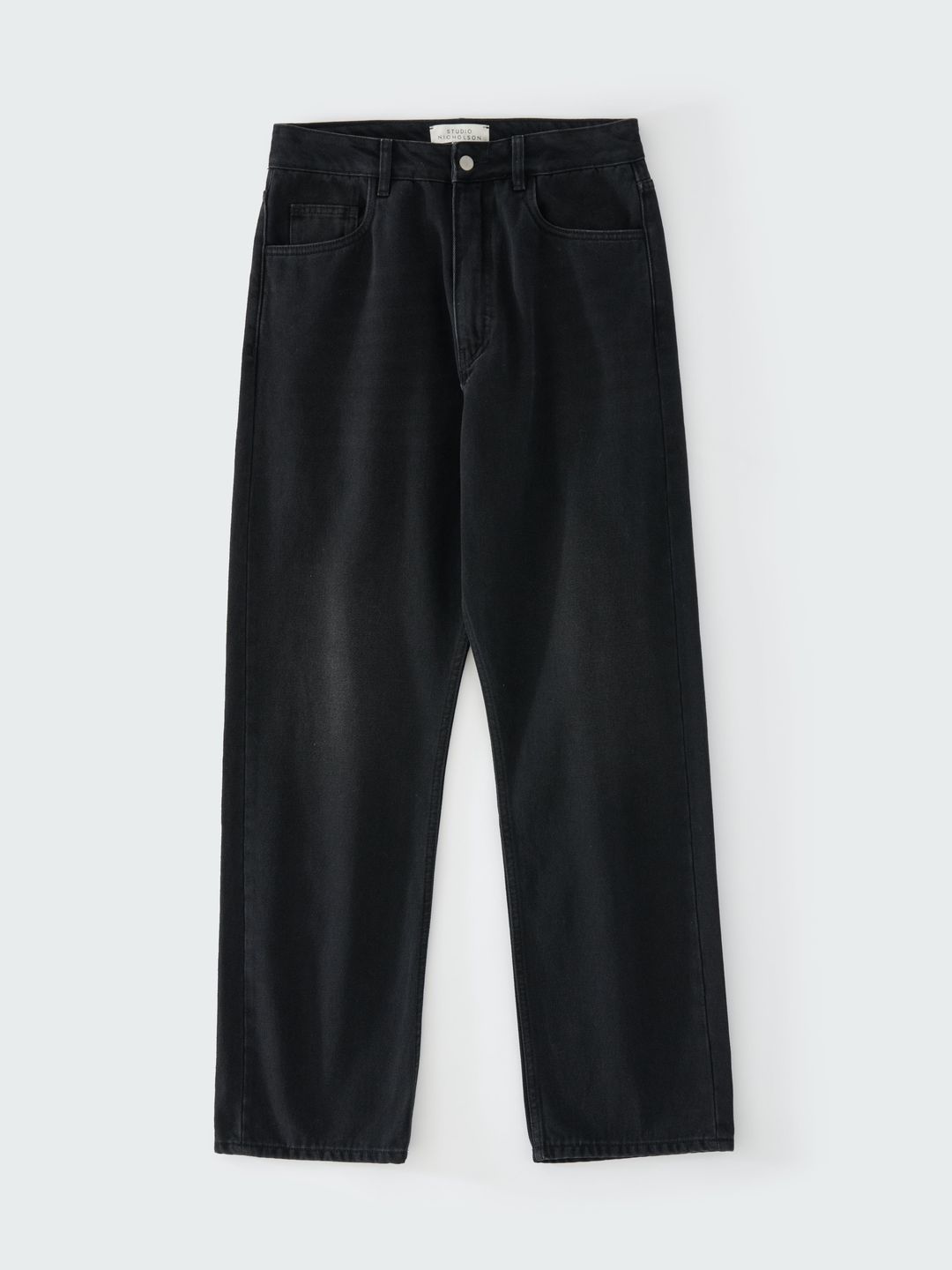 Riso Straight Leg Denim Pant in Washed Black #5
