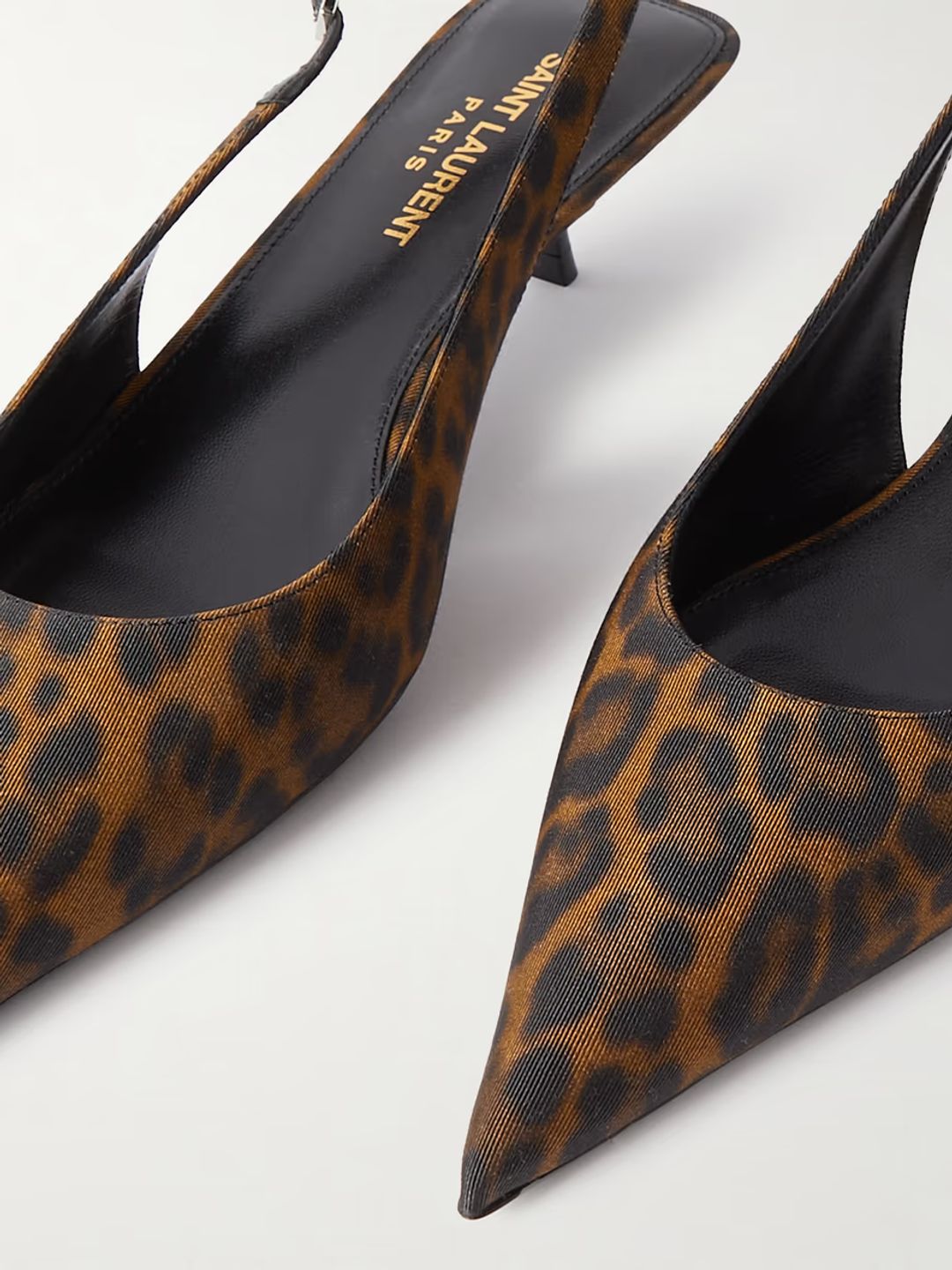 Cherish leopard-print grosgrain slingback pumps #4