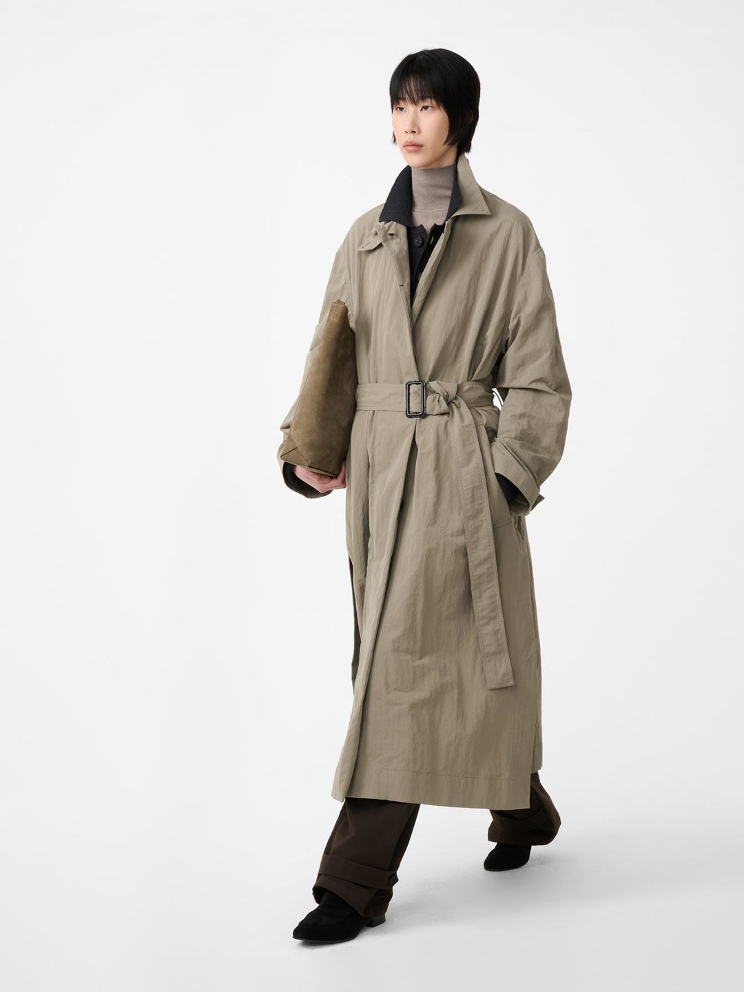 Campion Trench Coat in Mole #4
