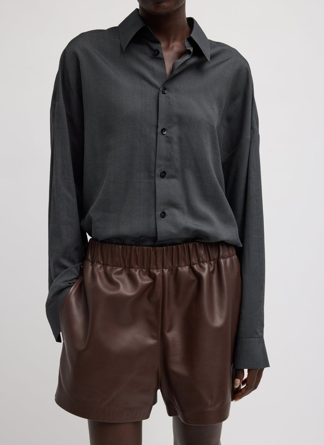 Leather Pull On Short #4