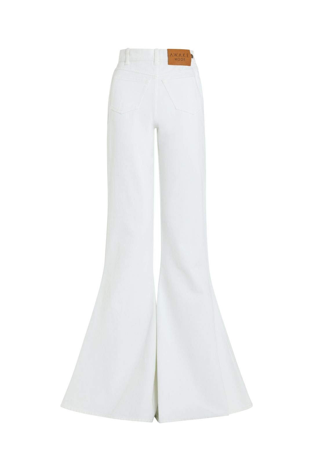 Flared Mirror Jeans White #7