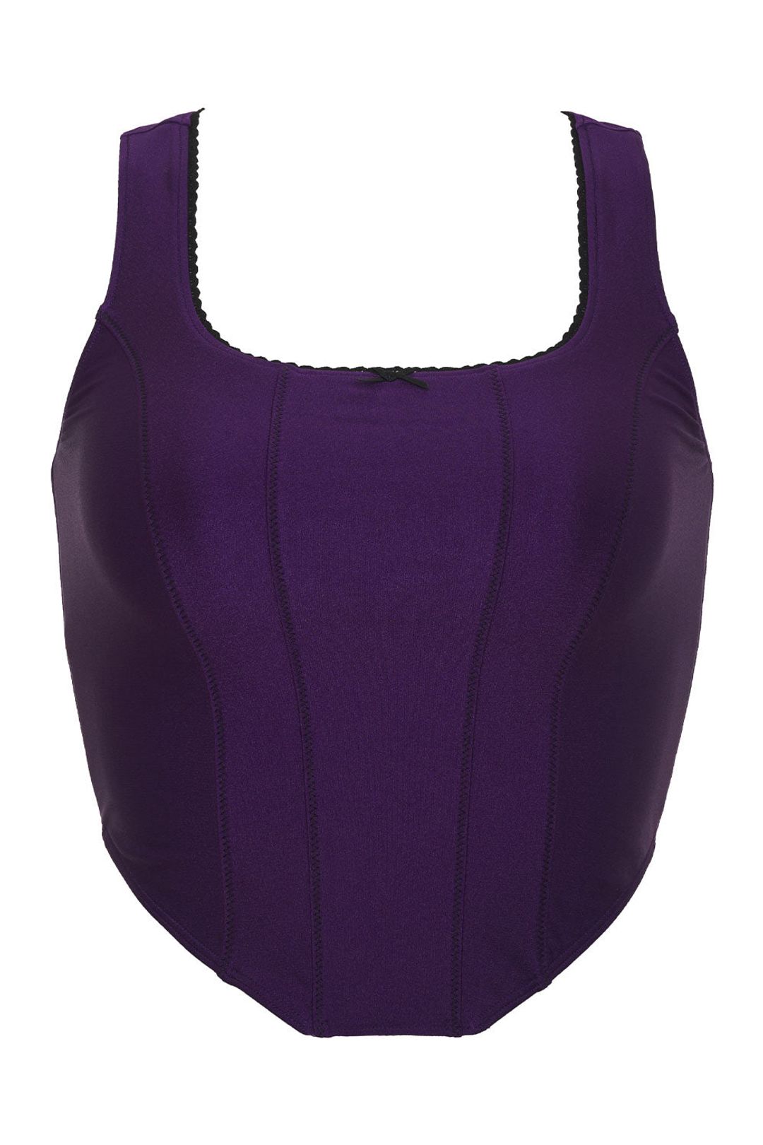 Victoria Shine Crop Top - Candied Violet #5