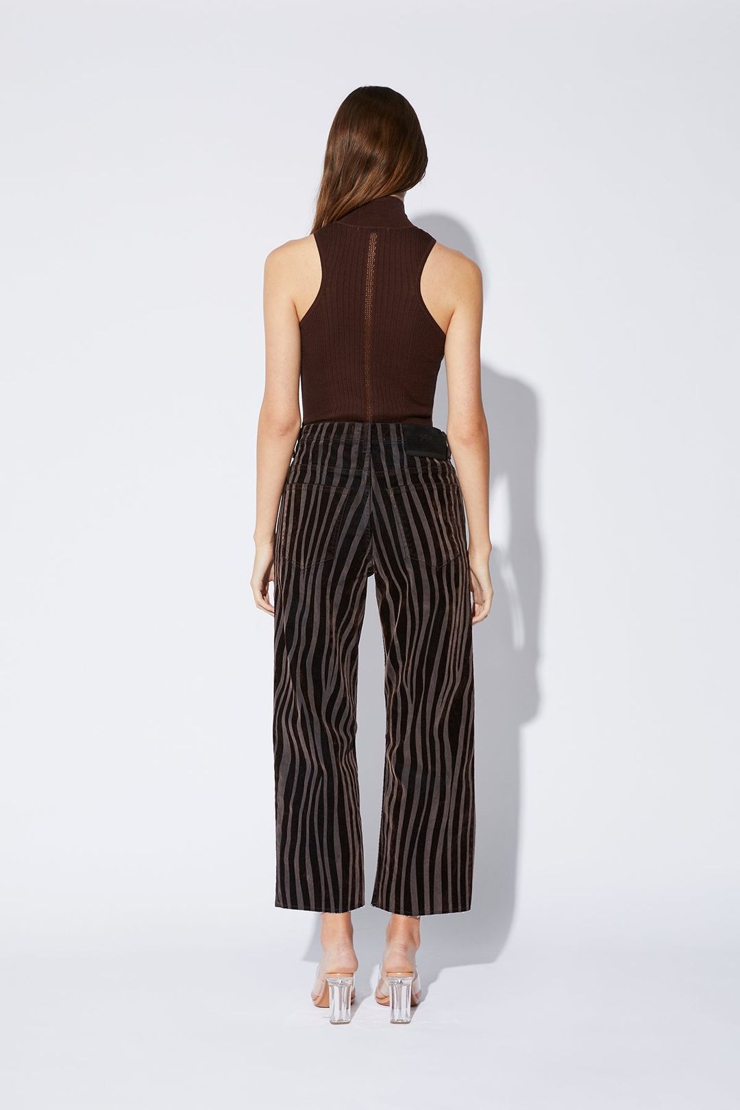 HIGH NECK BODY SUIT | CHOCOLATE BROWN