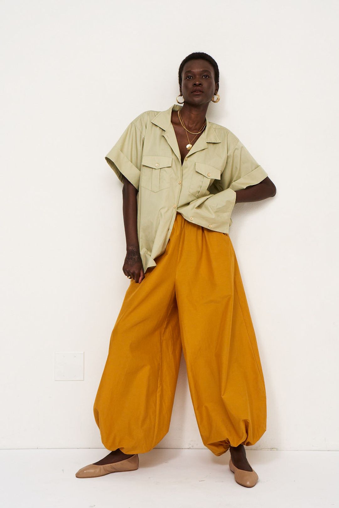 The Balloon Pant in Turmeric