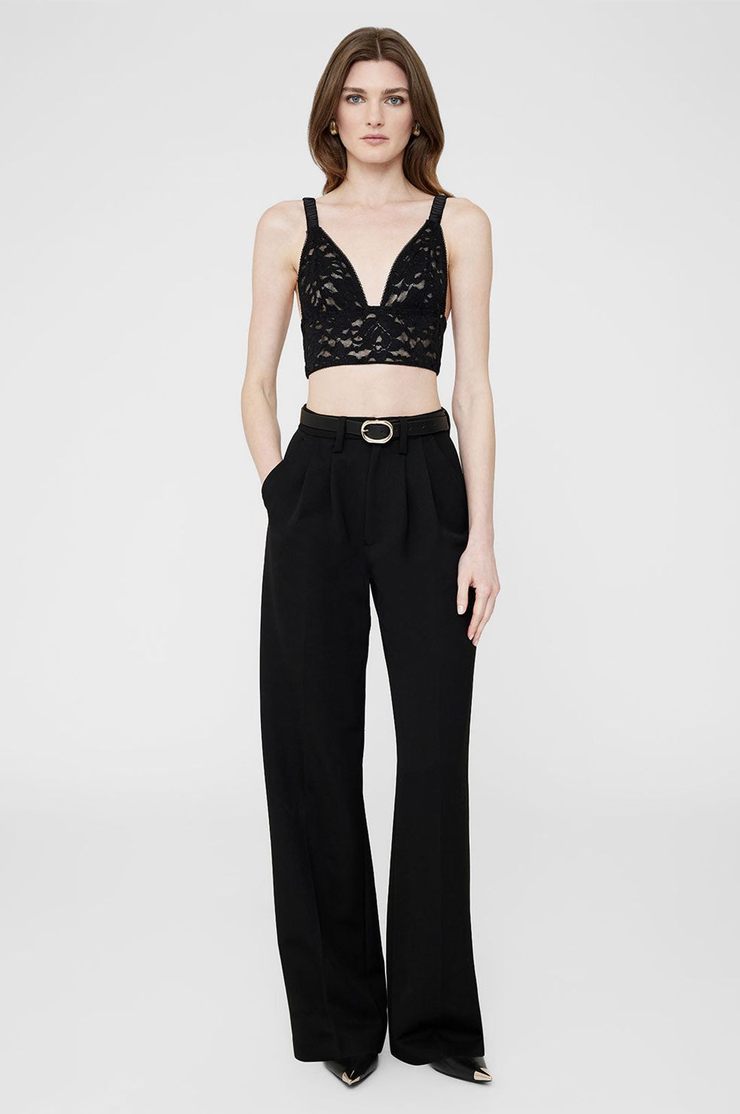 Violet Bralette - Black Floral #3