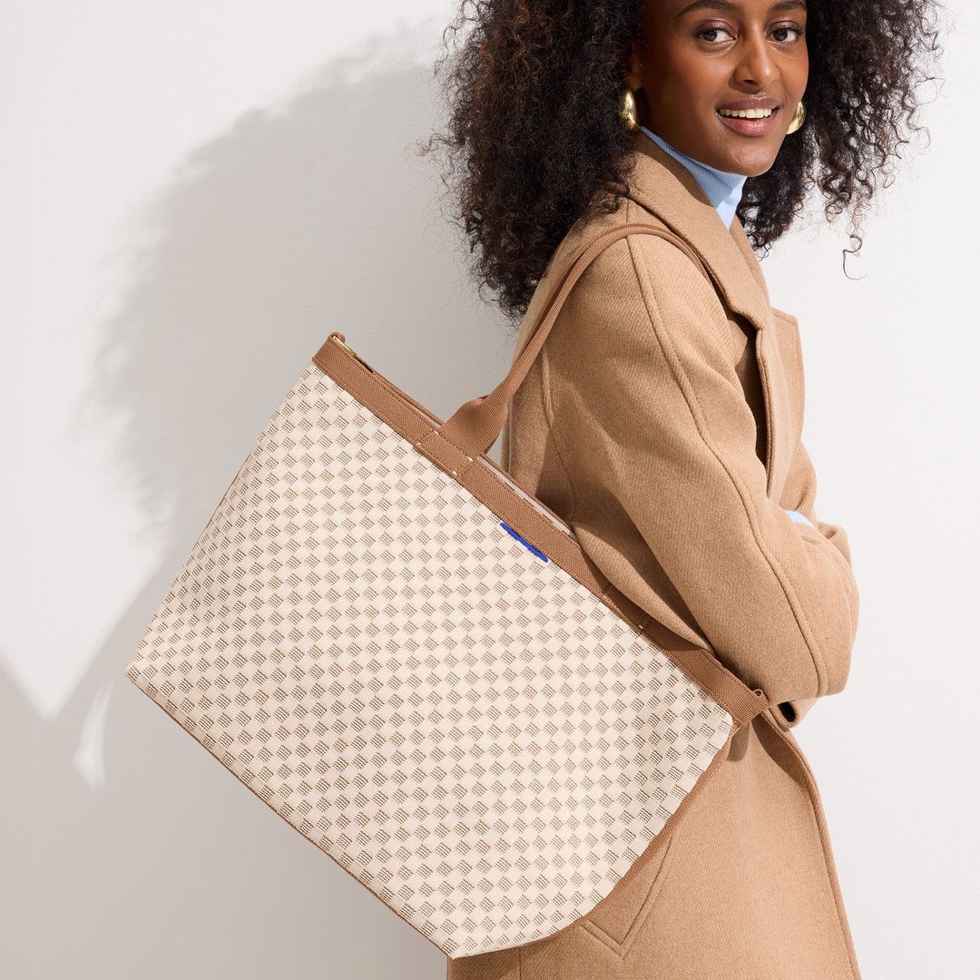The Lightweight Zip Tote - Vanilla Wafer #3