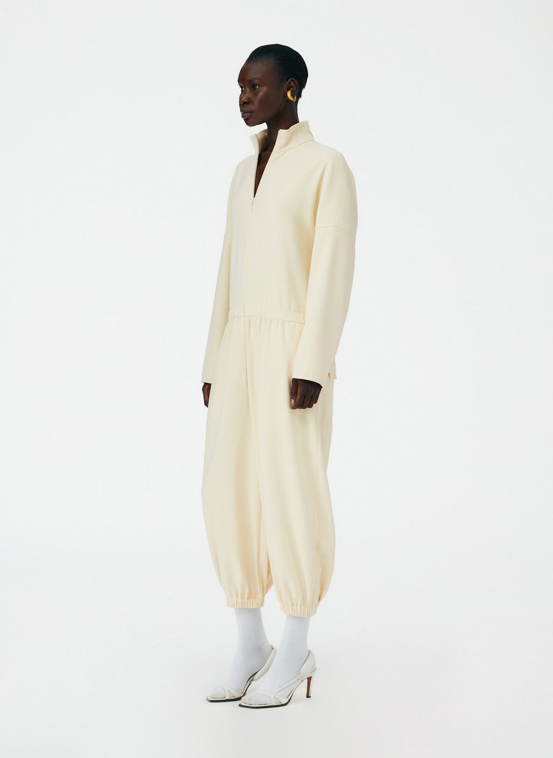 Chalky Drape Zip Up Jumpsuit #3