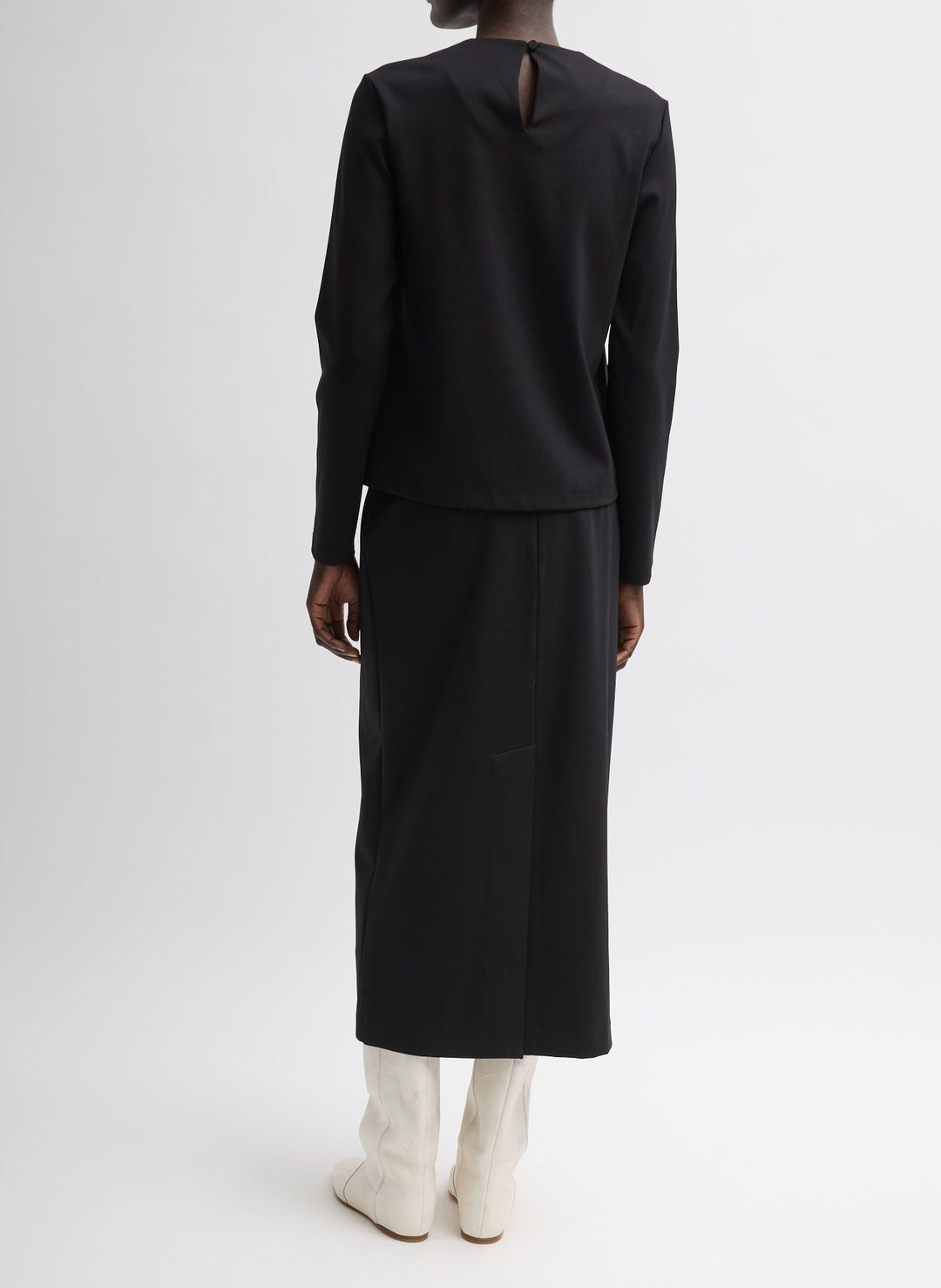 Compact Ultra Stretch Knit Pencil Skirt #3