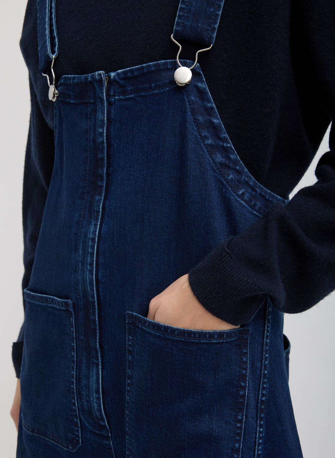 Classic Indigo Denim Jumpsuit #7
