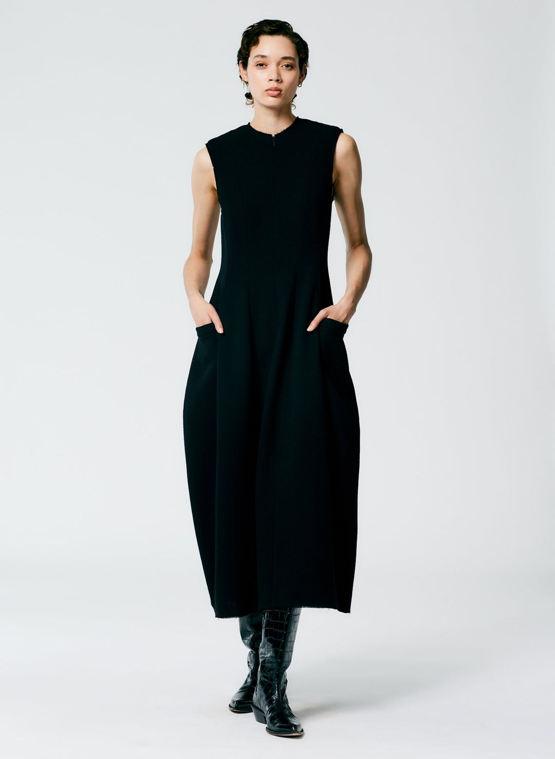 Melee Crepe Dress