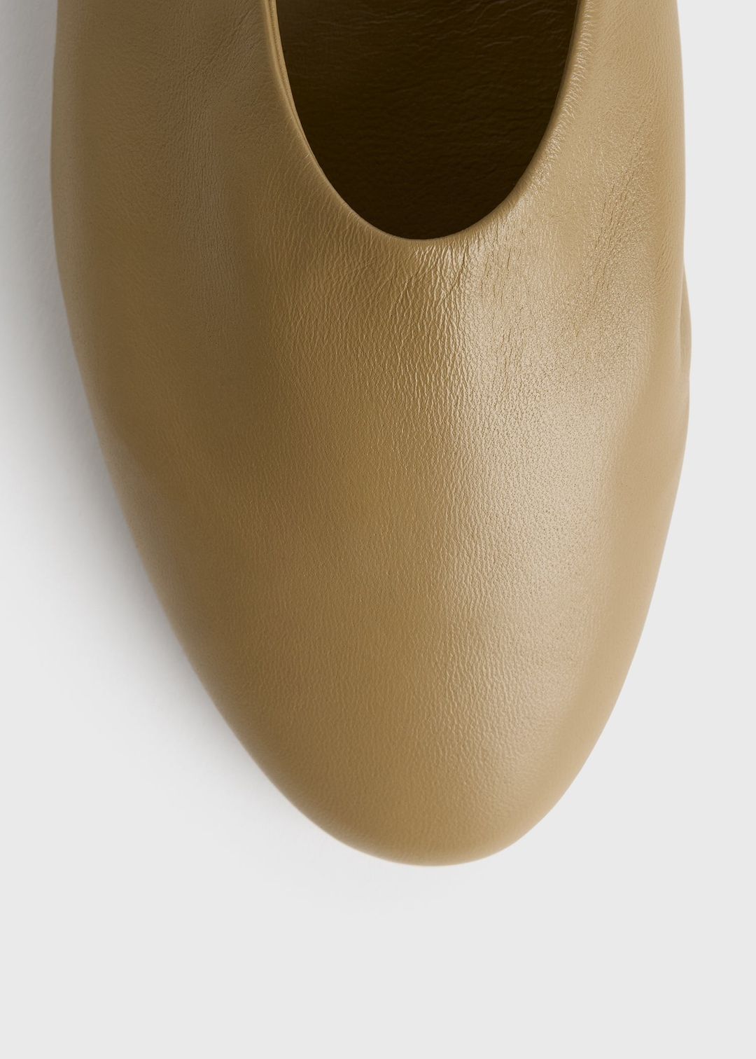 Slip nappa ballerinas desert #7