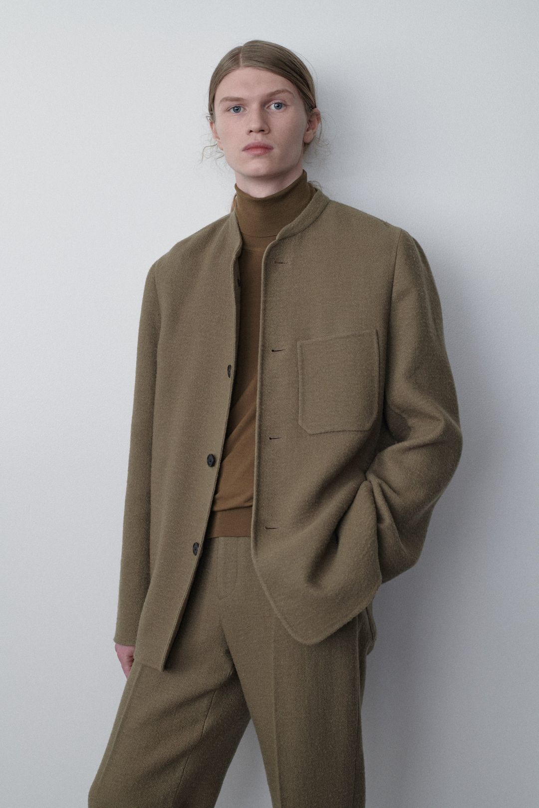 Everett Jacket in Virgin Wool and Linen #7