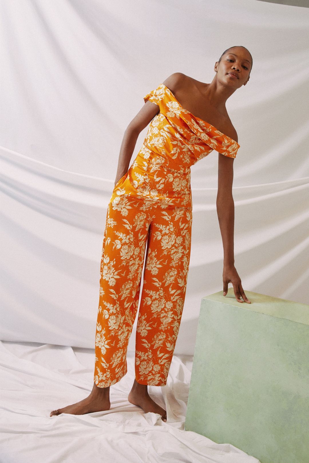 Can't Bare It Top in Paintbrush Printed Viscose #3