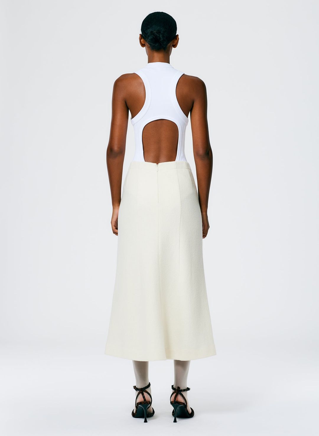 Boiled Wool Sculpted Skirt #4