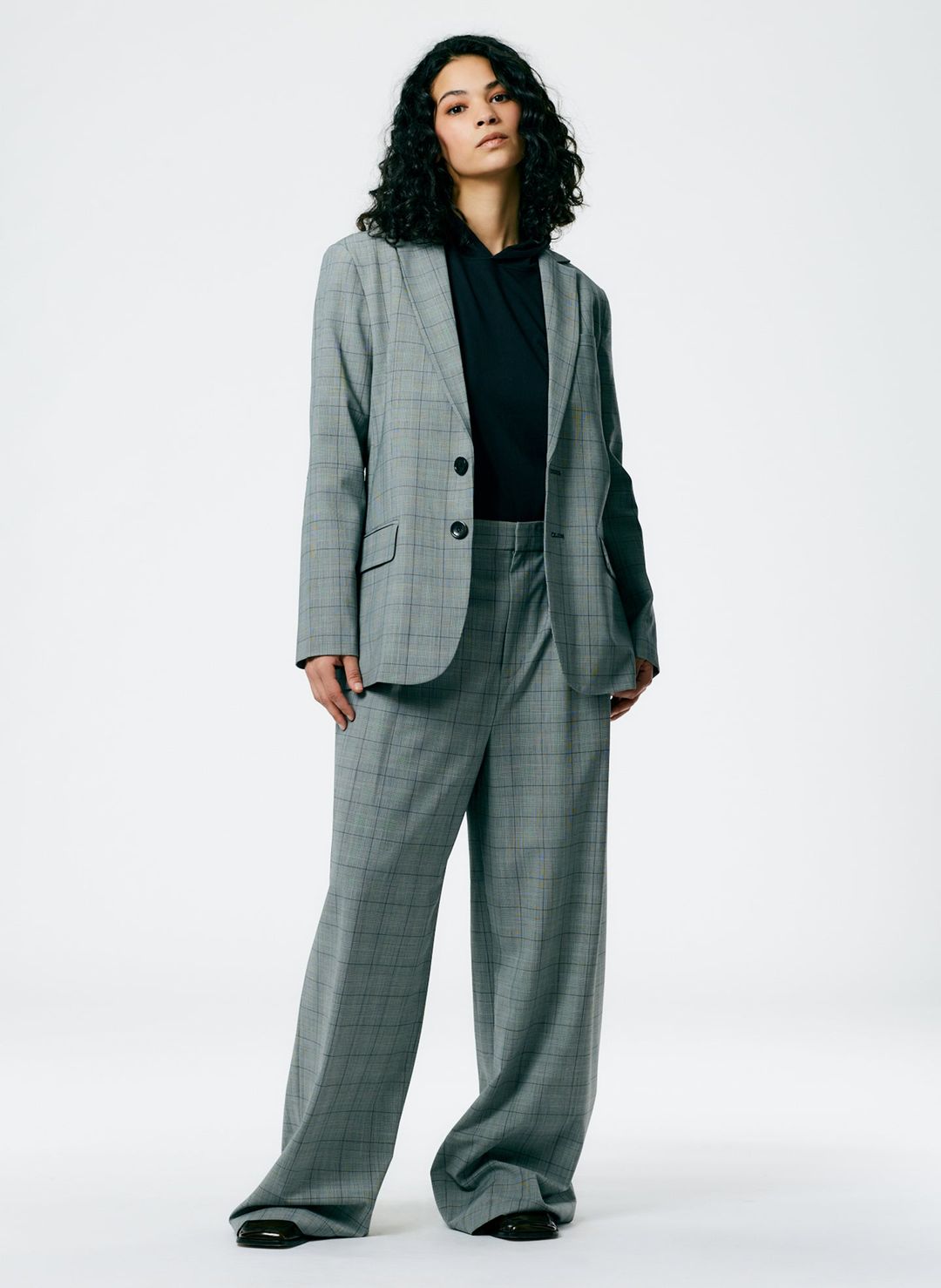 Menswear Suiting Asymmetrical Pleat Stella Pant