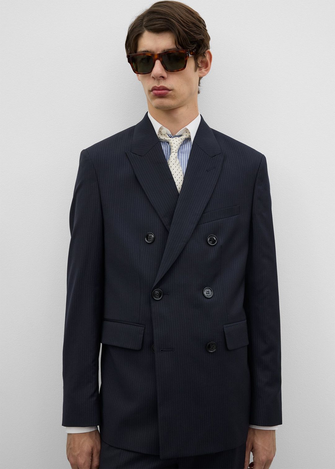 Boxy DB jacket navy