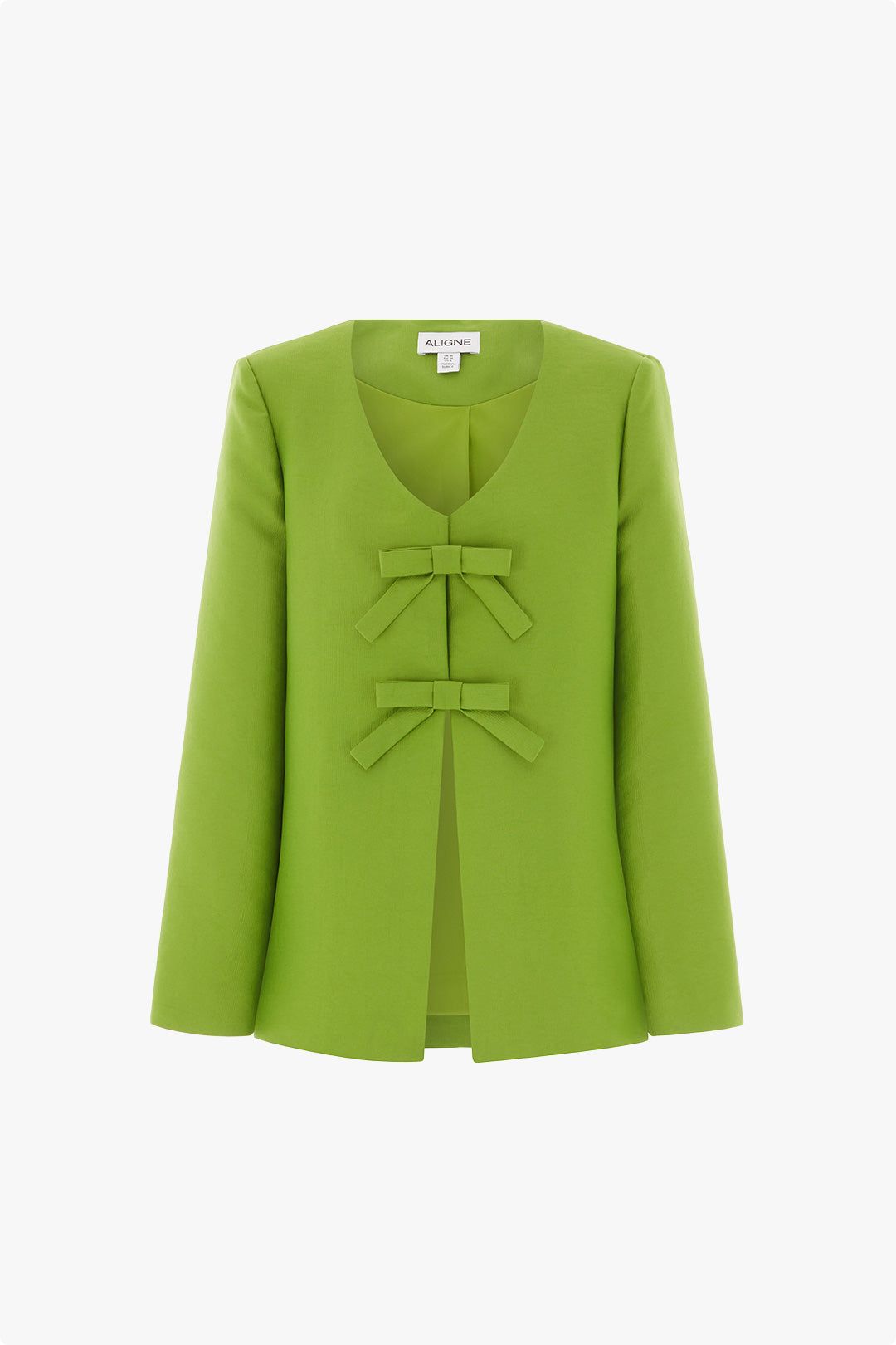 Beau Bow Satin Blazer #5