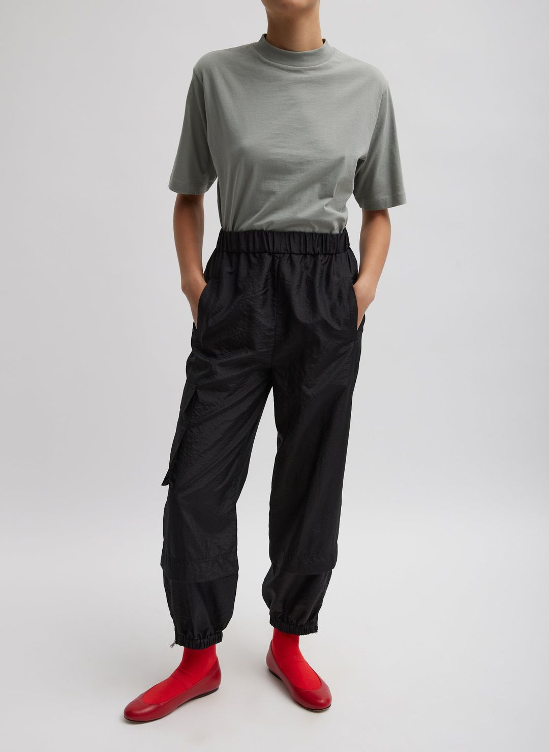 Crispy Nylon Wilt Pull On Jogger #5