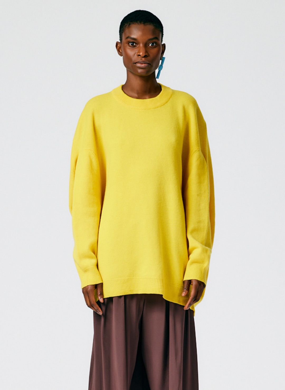 Airy Extrafine Wool Circular Origami Pullover #2