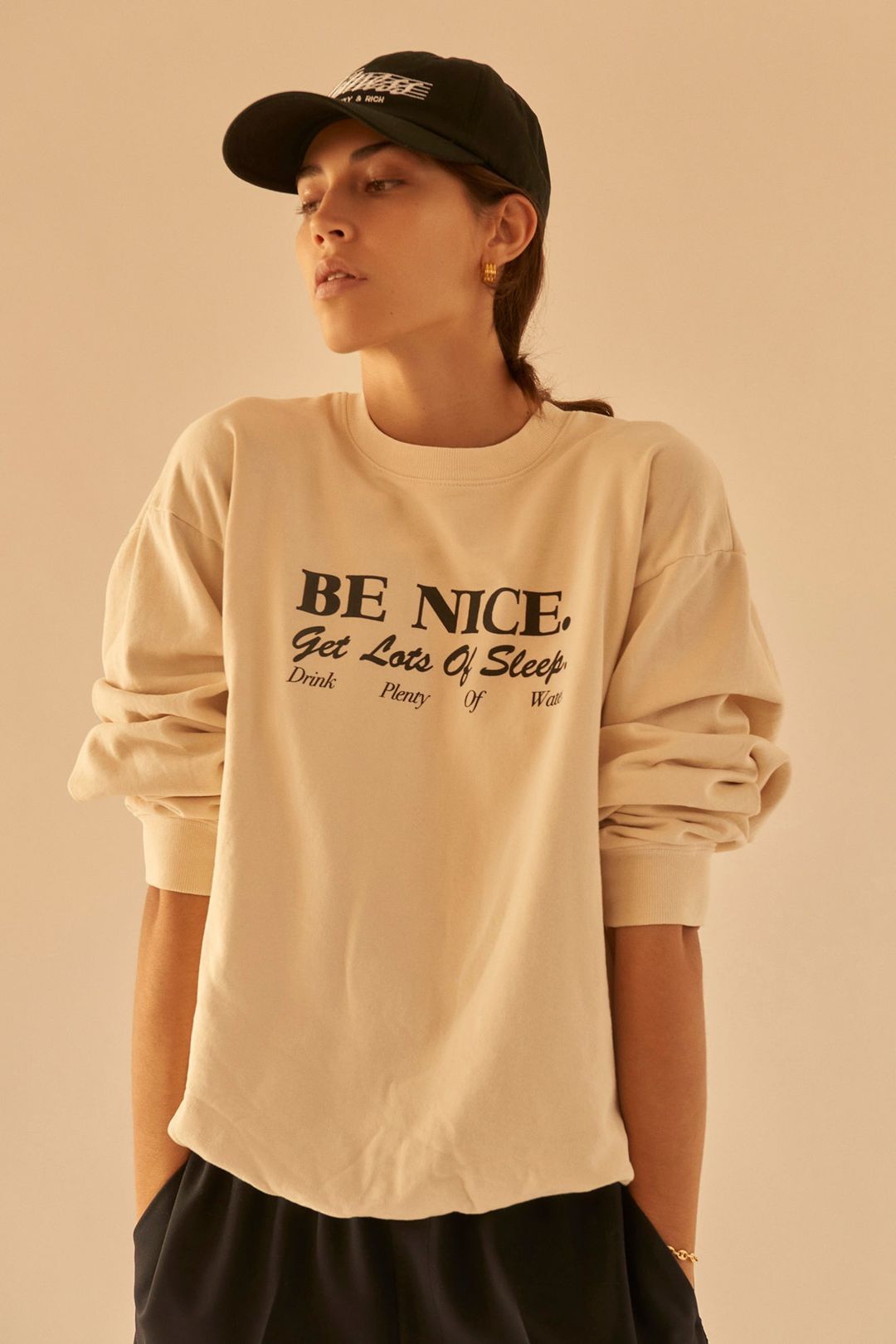 Be Nice Crewneck - Cream #5