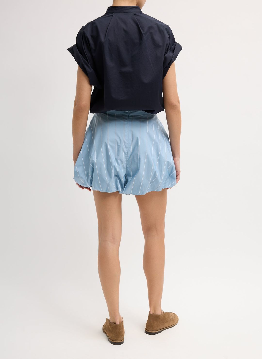 Striped Tech Poplin Bubble Short #3
