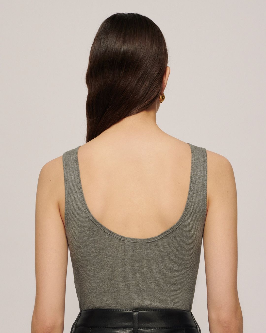 Kenli - Sale Ribbed Cotton-Jersey Bodysuit - Grey #5