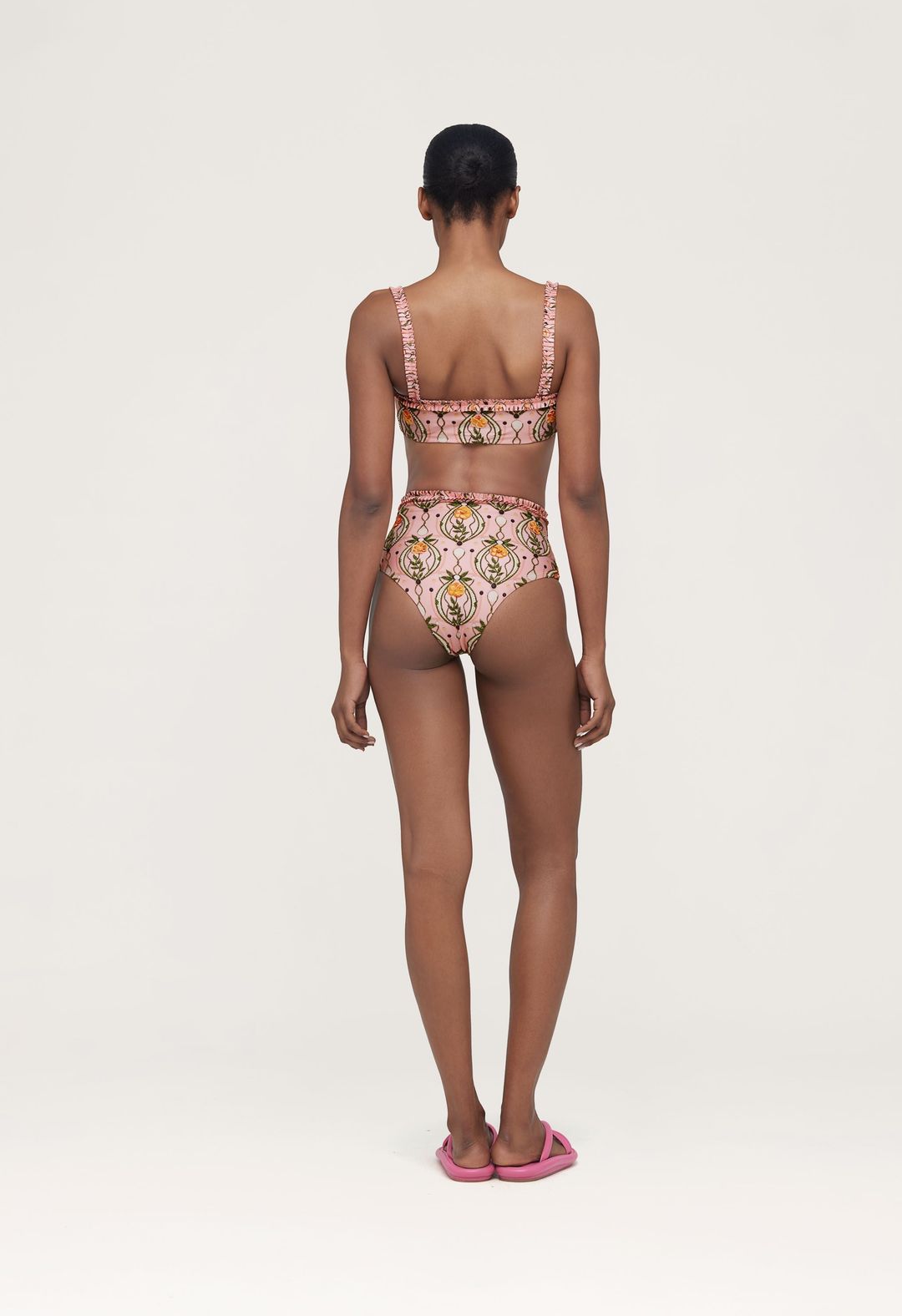 Nopal Lunar Hand-Embroidered Bikini Bottom