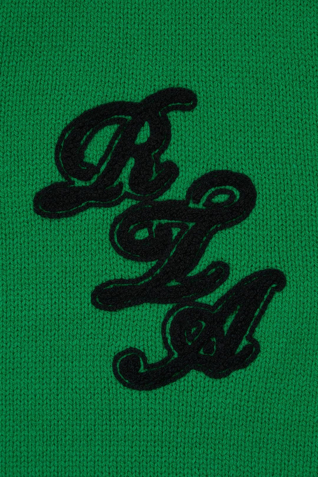 ETHAN SWEATER | GREEN SCRIPT LOGO #8
