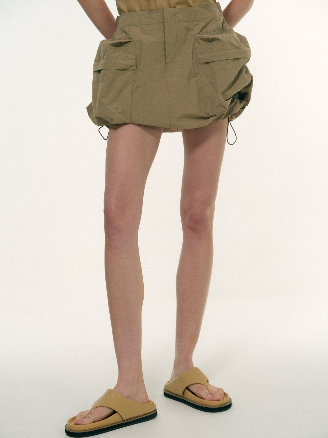 Utility Cargo Skirt, Khaki Grey #5