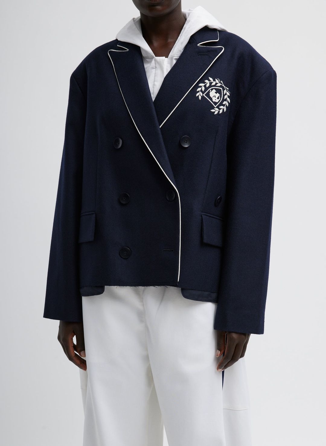 Superfine Wool Flannel Rene Blazer