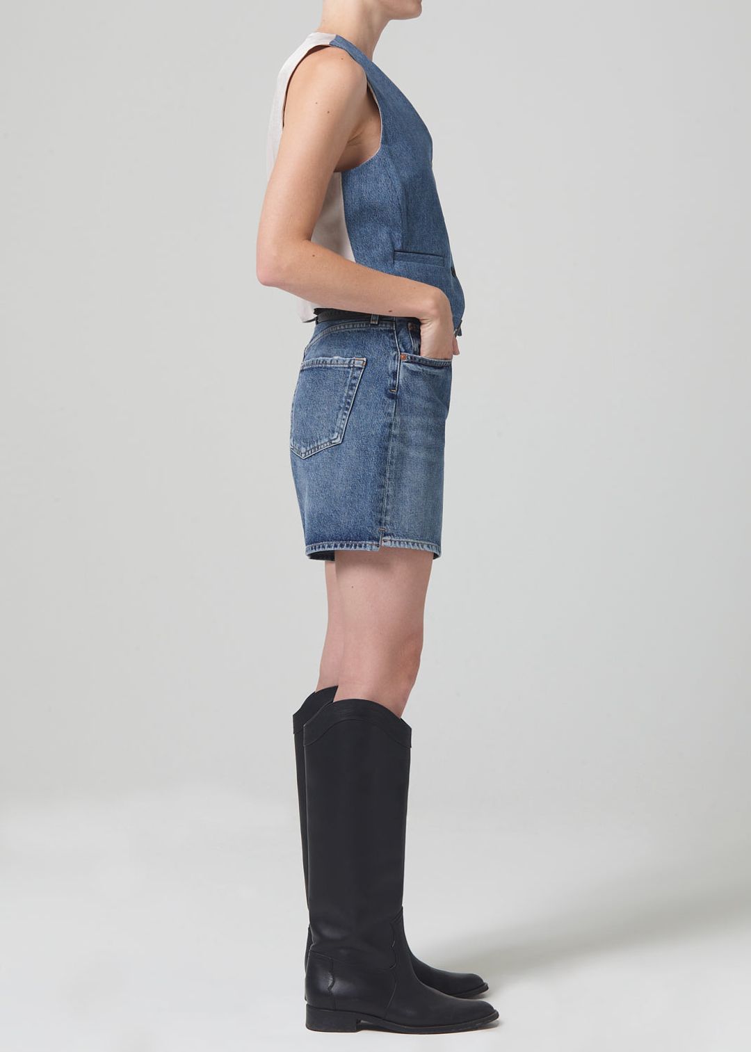 Marlow Long Vintage Short in Amaretto #3