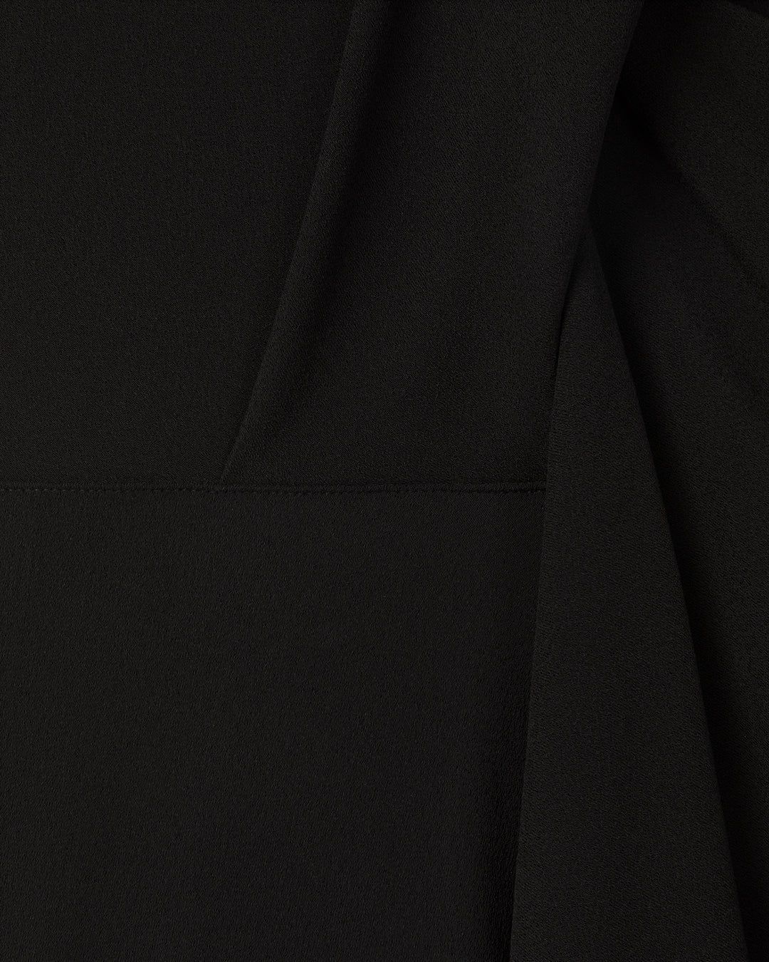 DRAPED ASYMMETRIC DRESS - BLACK #4