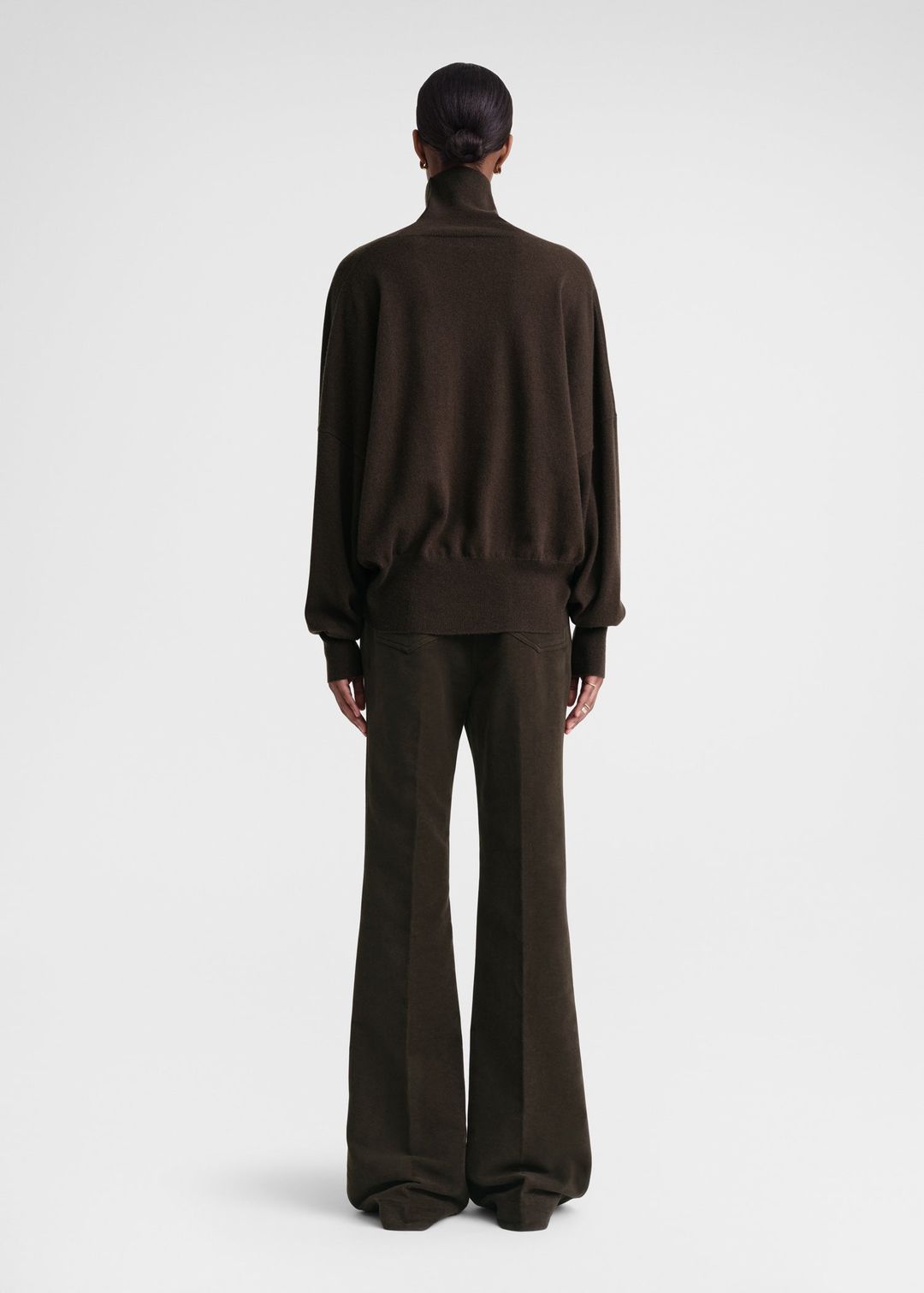 Cashmere turtleneck dark brown #3
