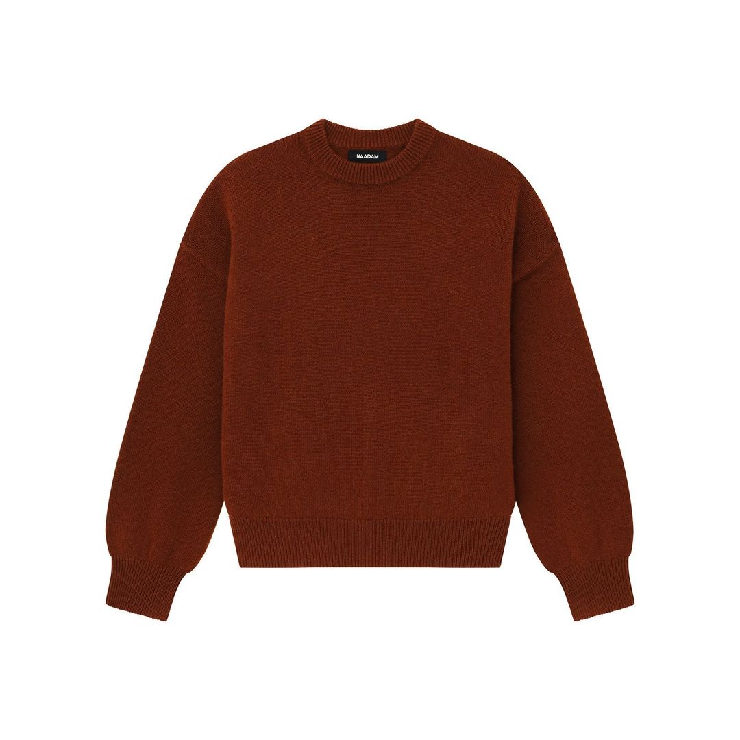 Cashmere Snowflake Crewneck Sweater #5