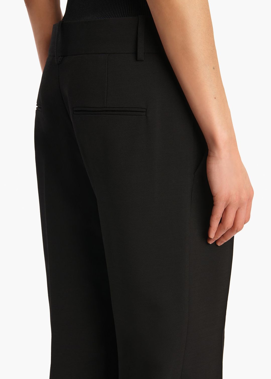 Cam Pant in Black Stretch Suiting #6