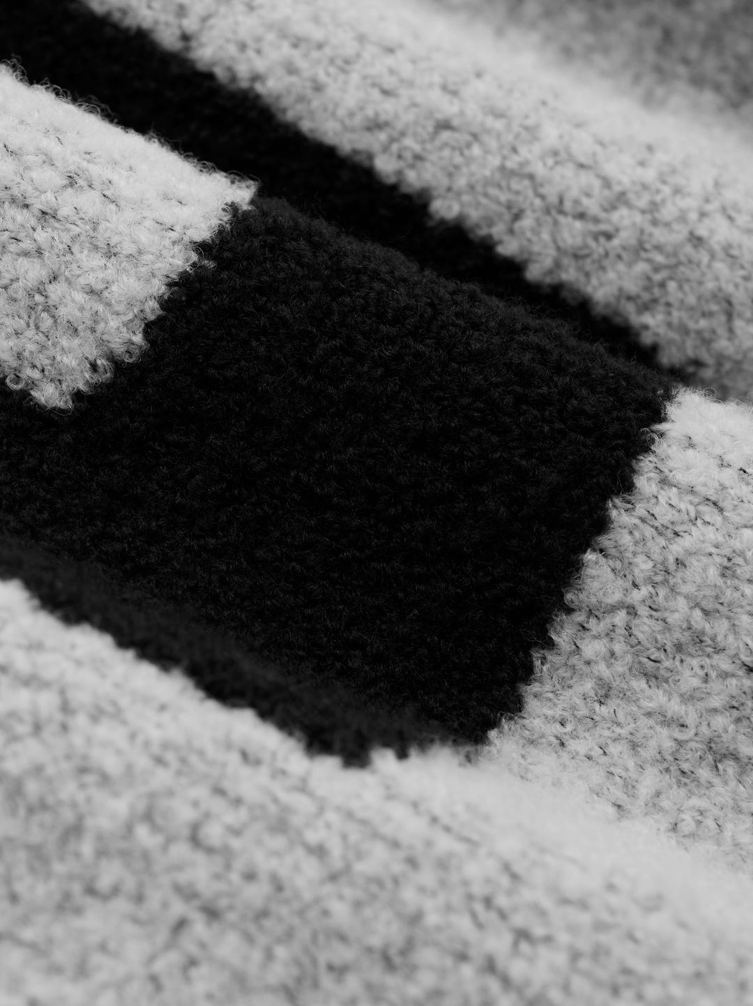 Wool Boucle Straight Neck Sweater #3