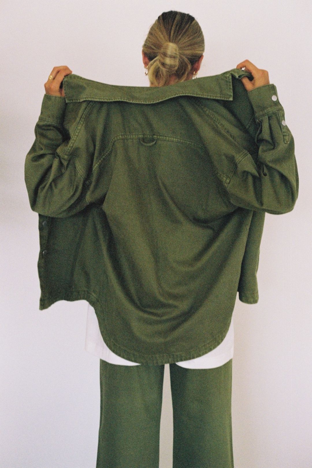 Recycled Cotton Jacket - Khaki #13